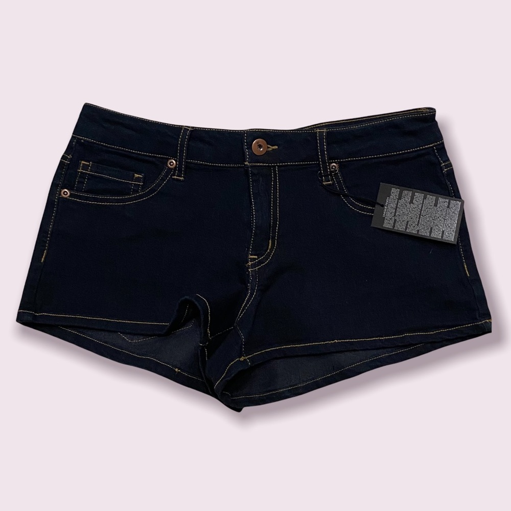Dark wash denim summer jean shorts
